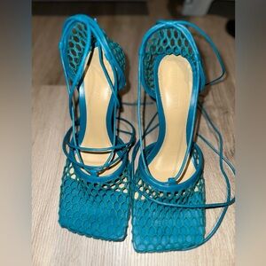 Stretch Lace-Up Sandal